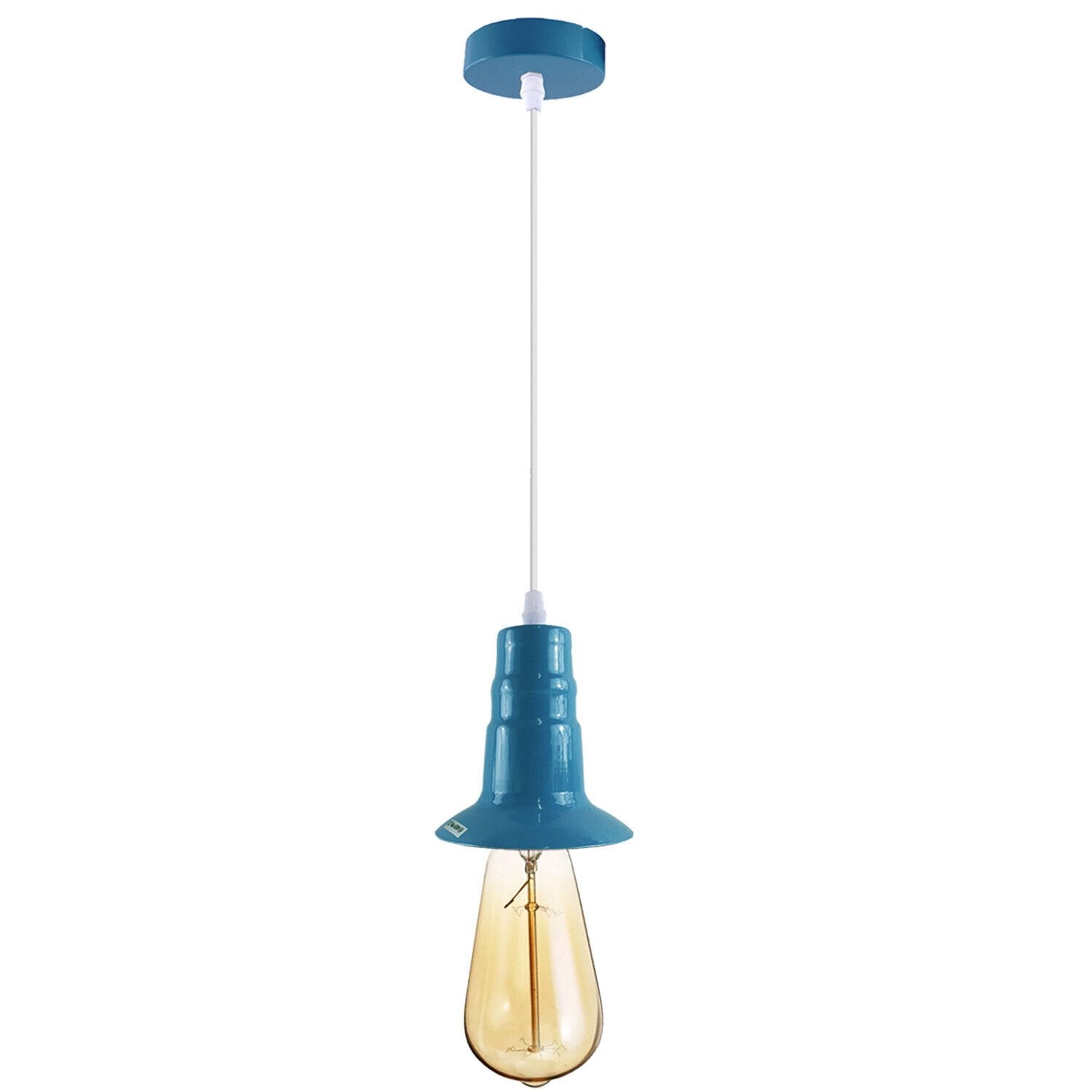 Vintage Industrial E27 Ceiling Rose Pendant Light Fitting Bulb Holder Kit