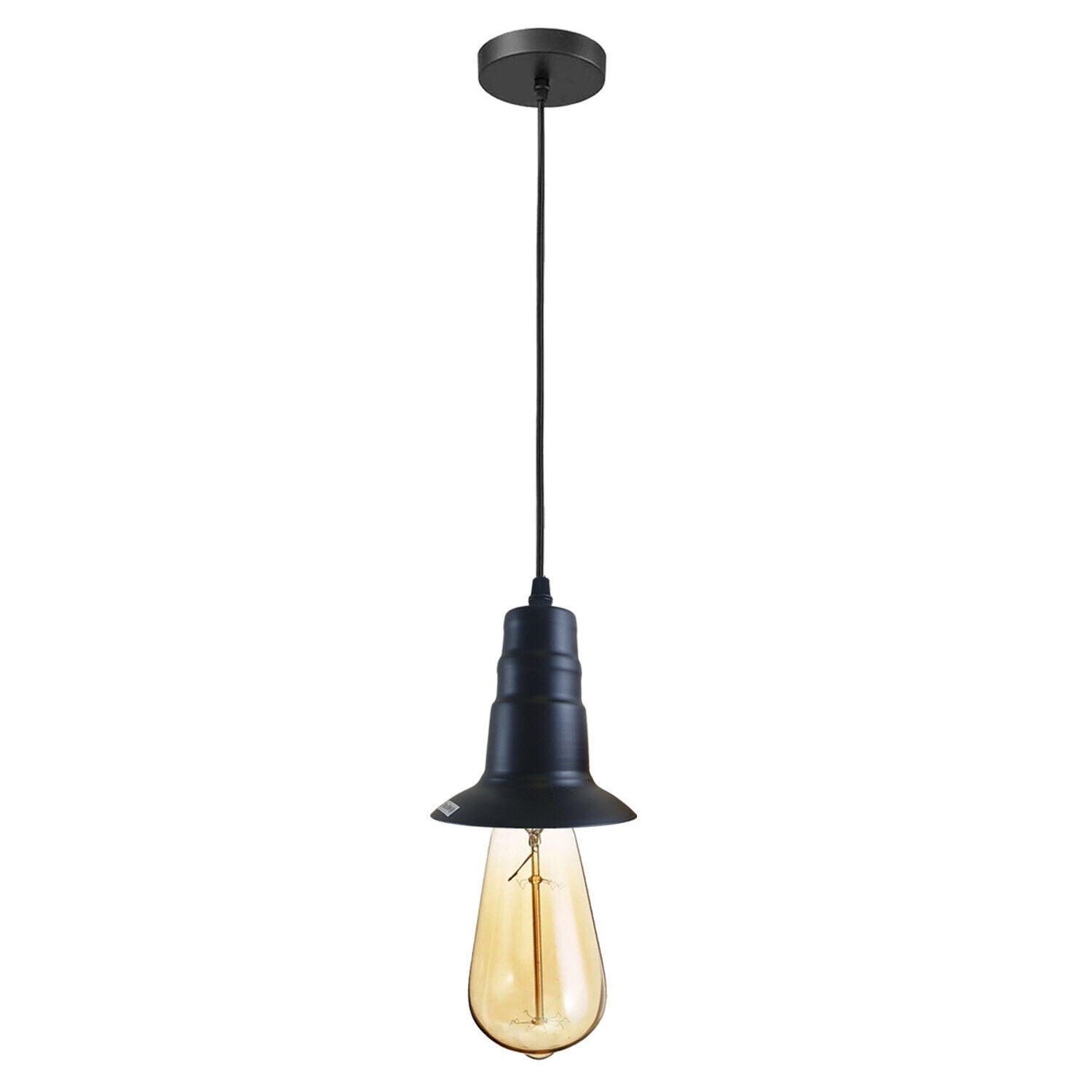 Vintage Industrial E27 Ceiling Rose Pendant Light Fitting Bulb Holder Kit
