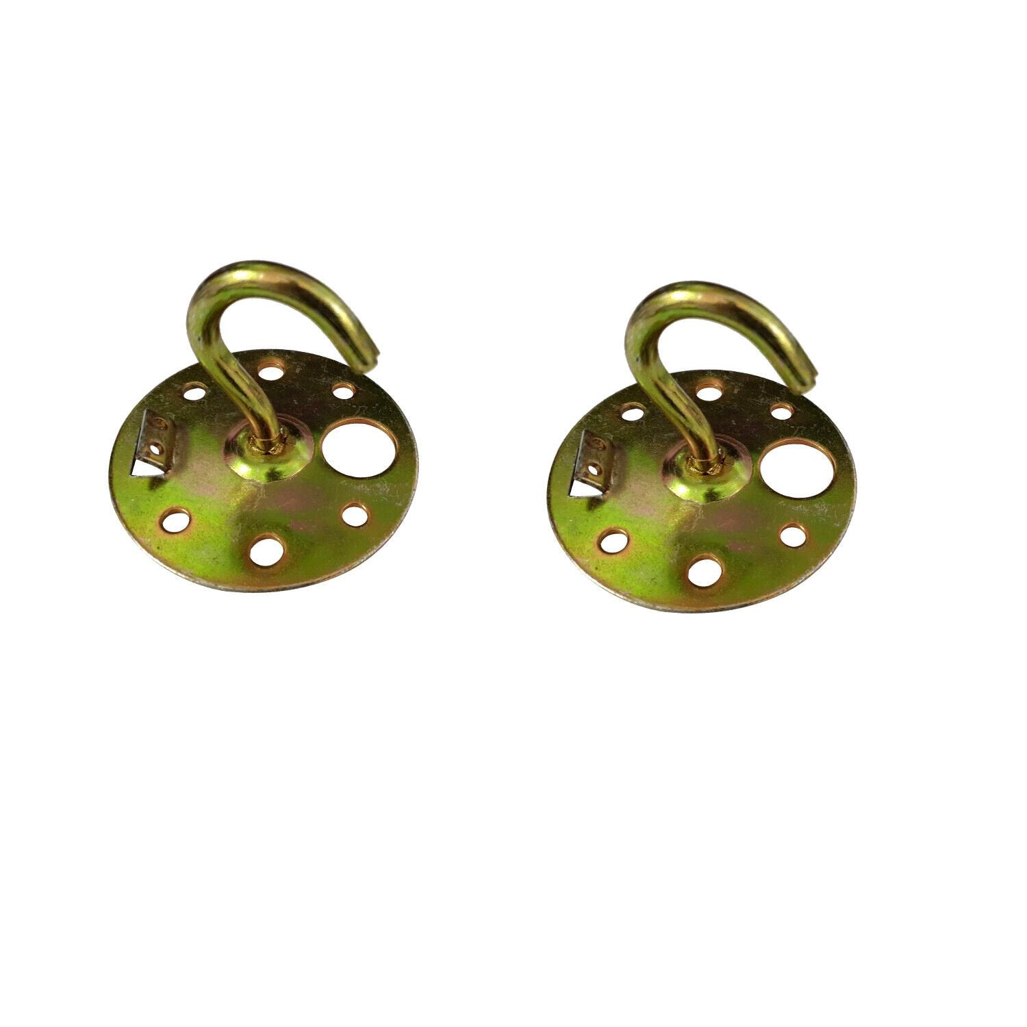 Heavy Duty Gold-Tone Steel Ceiling Hook Light Fixture Mounting Plate