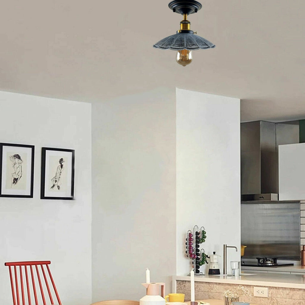 Vintage Retro Industrial Flush Mount Light Ceiling Lamp~5923