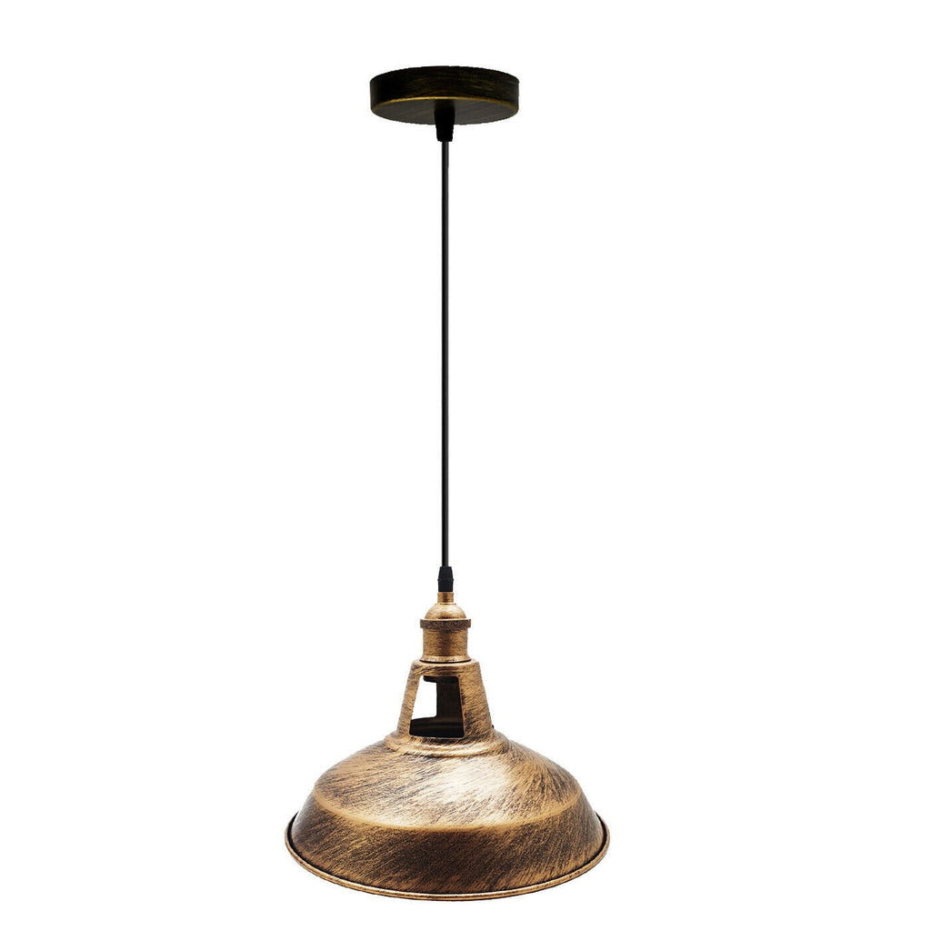 Vintage Retro Metal Shade Pendant Light for Kitchen Island Dining Room Bedroom