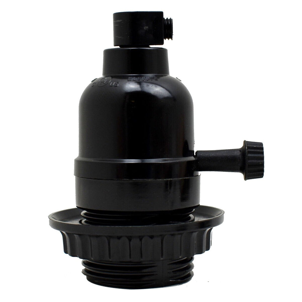 E27 Vintage Edison Screw Pendant Lamp Holder Socket for Retro Bulbs