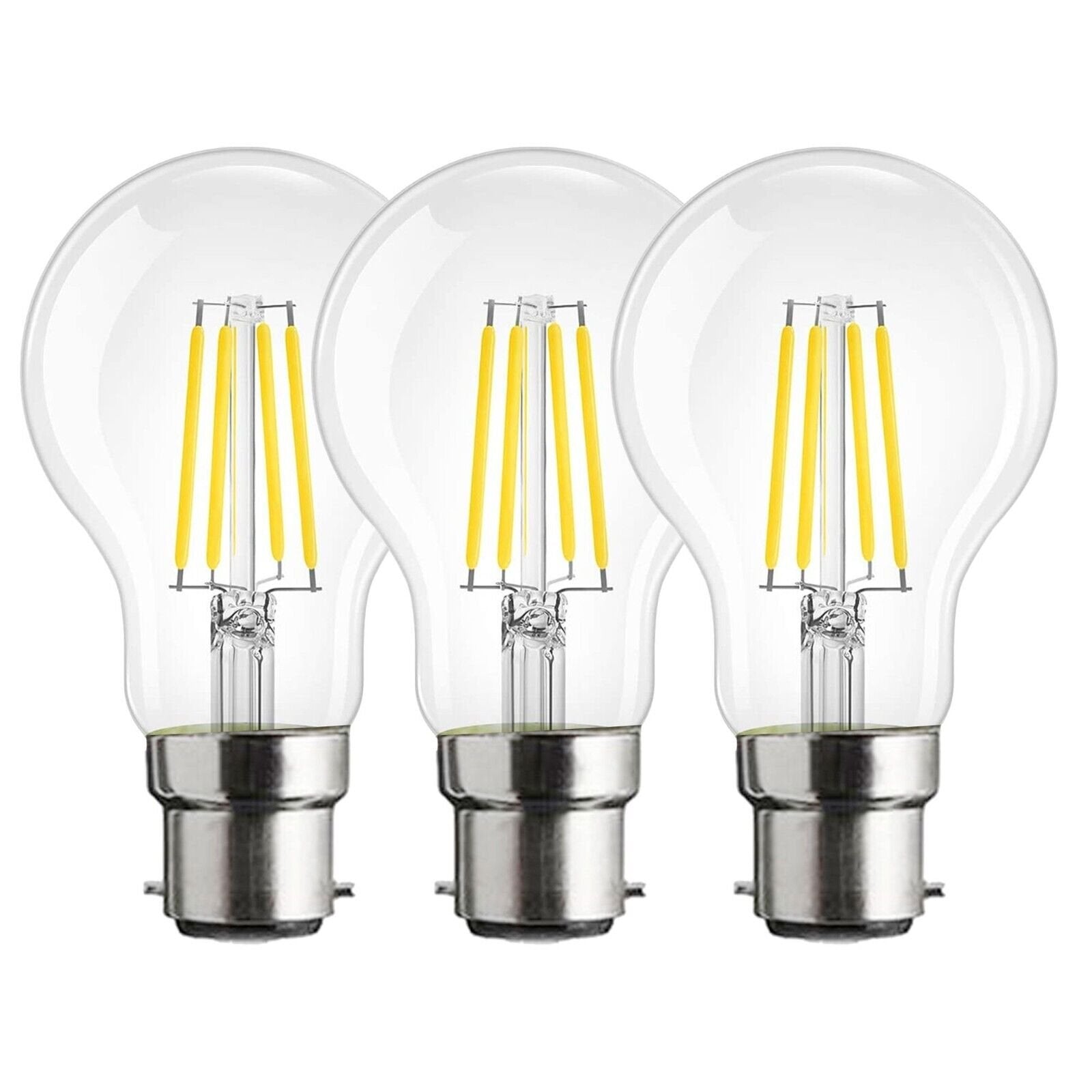 3 x Antique Style Edison Vintage LED Light Bulbs Industrial Retro Lamps B22 A60~6220