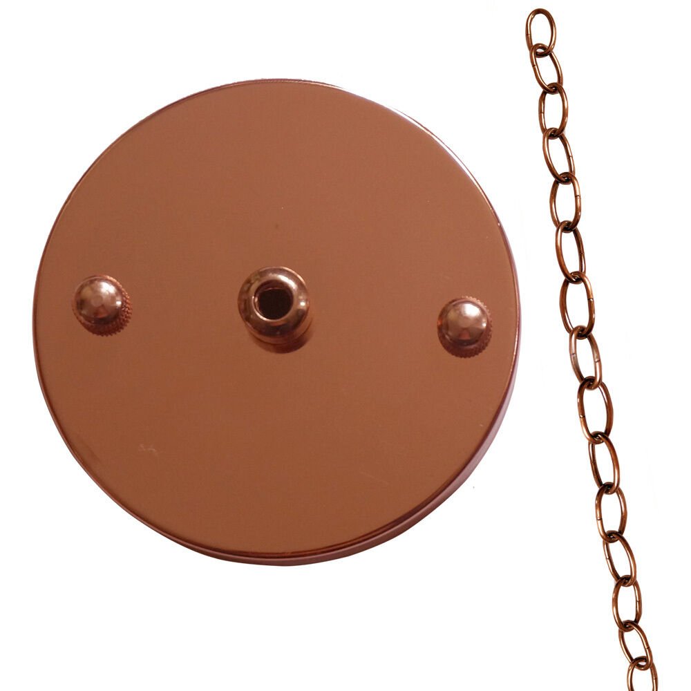 Industrial Style Rose Gold Metal Ceiling Rose Holder for Pendant Lighting Fixtures