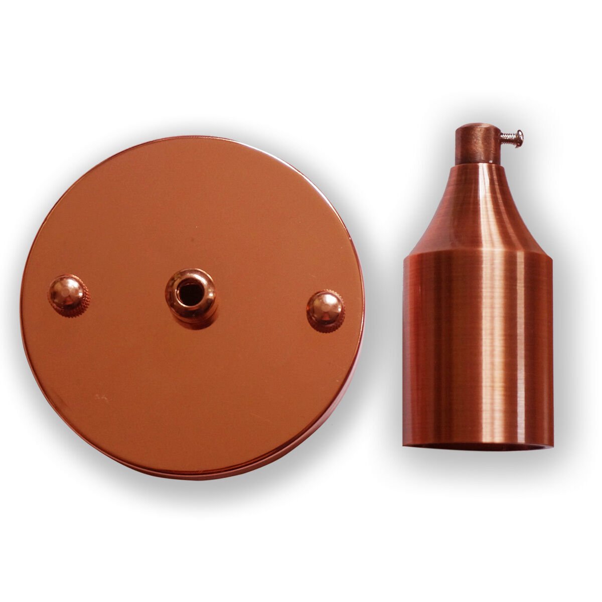 Industrial Style Rose Gold Metal Ceiling Rose Holder for Pendant Lighting Fixtures
