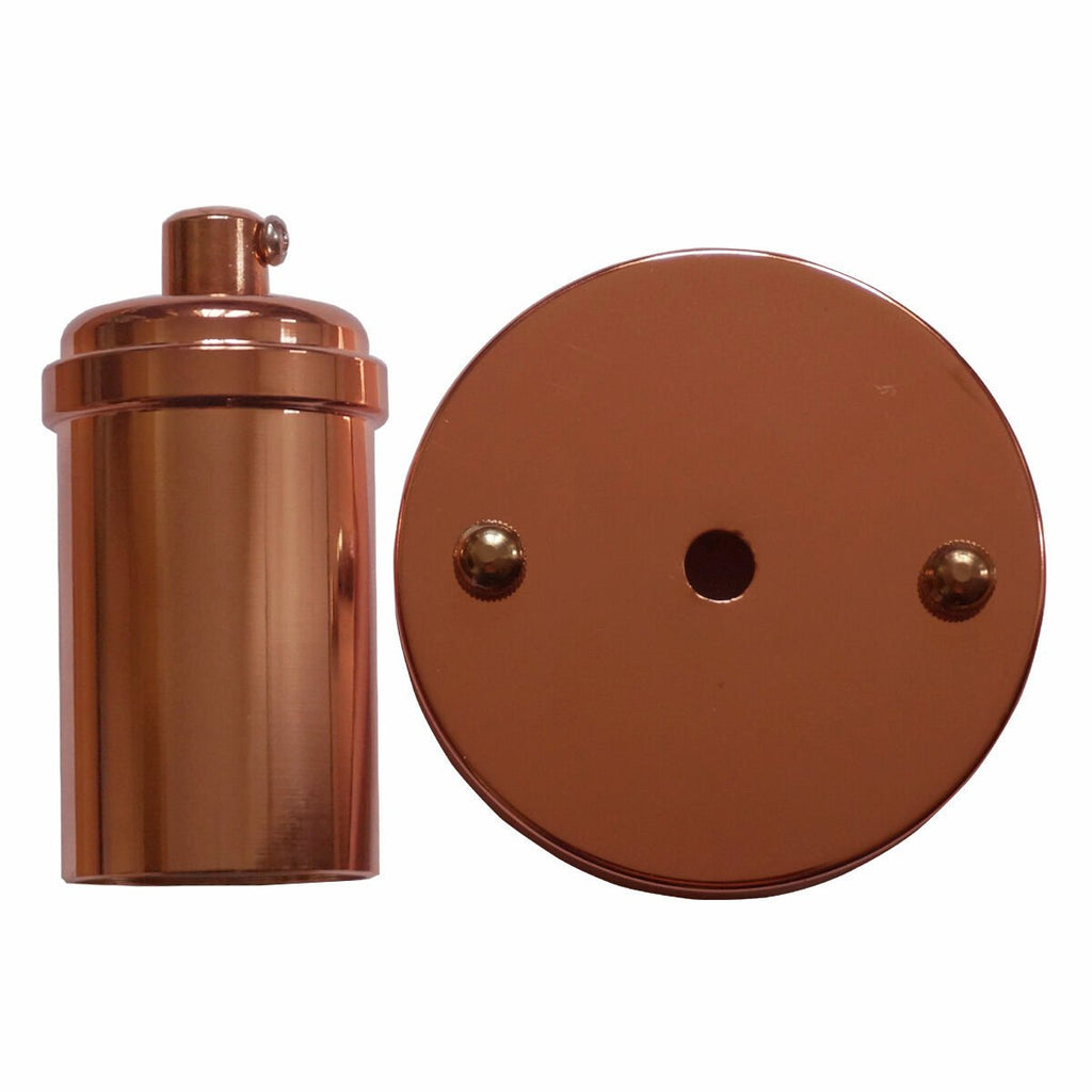 Industrial Style Rose Gold Metal Ceiling Rose Holder for Pendant Lighting Fixtures