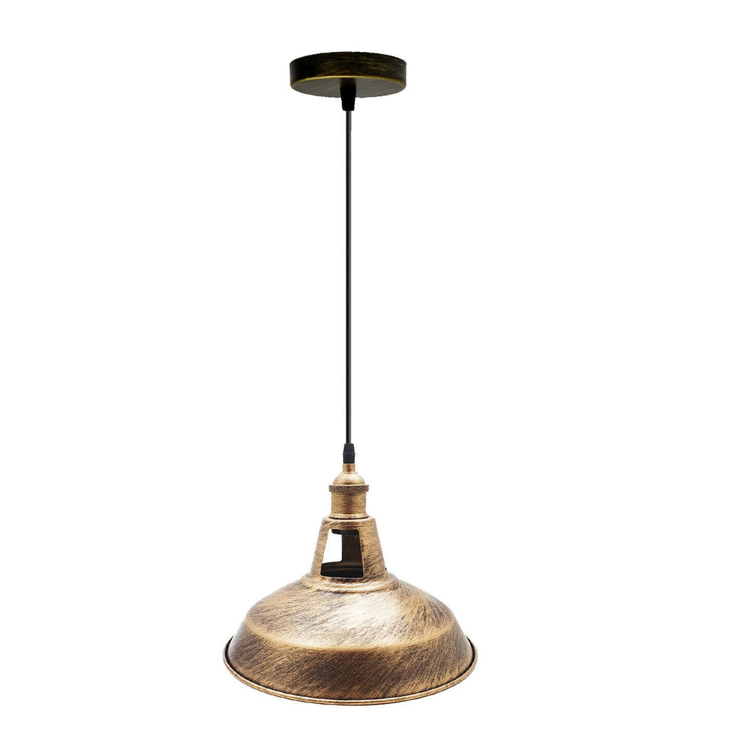 Vintage Retro Metal Shade Pendant Light for Kitchen Island Dining Room Bedroom