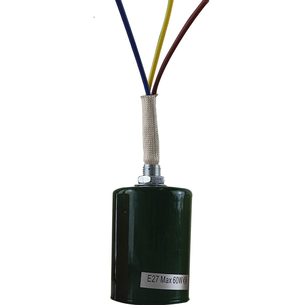 E27 Edison Screw Light Bulb Socket Holder Metal Pendant Fitting Fixture