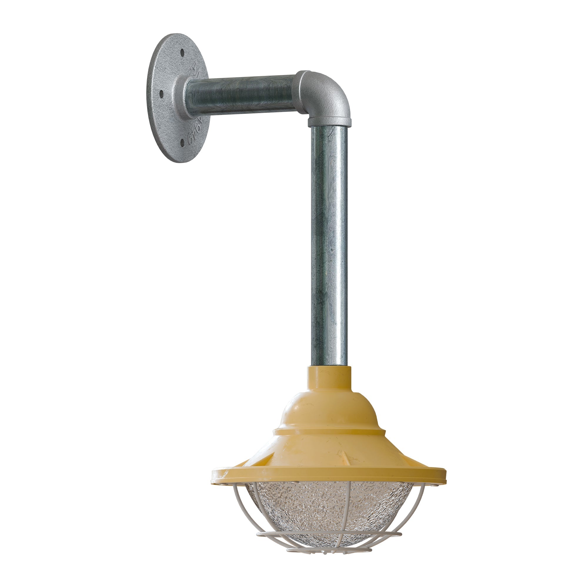 Industrial Conduit Steel Pipe Wall Light With Cage Wall Mounted ~ 6113