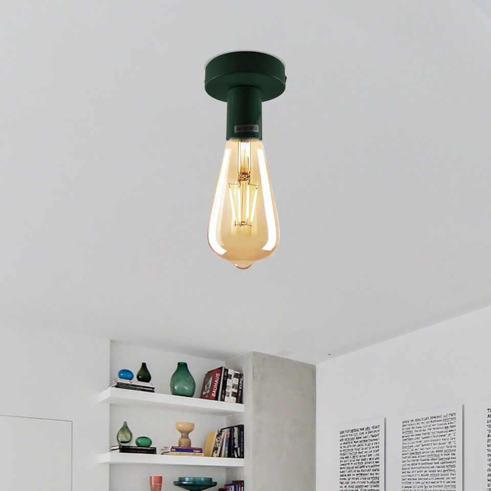 E27 Edison Screw Light Bulb Socket Holder Metal Pendant Fitting Fixture