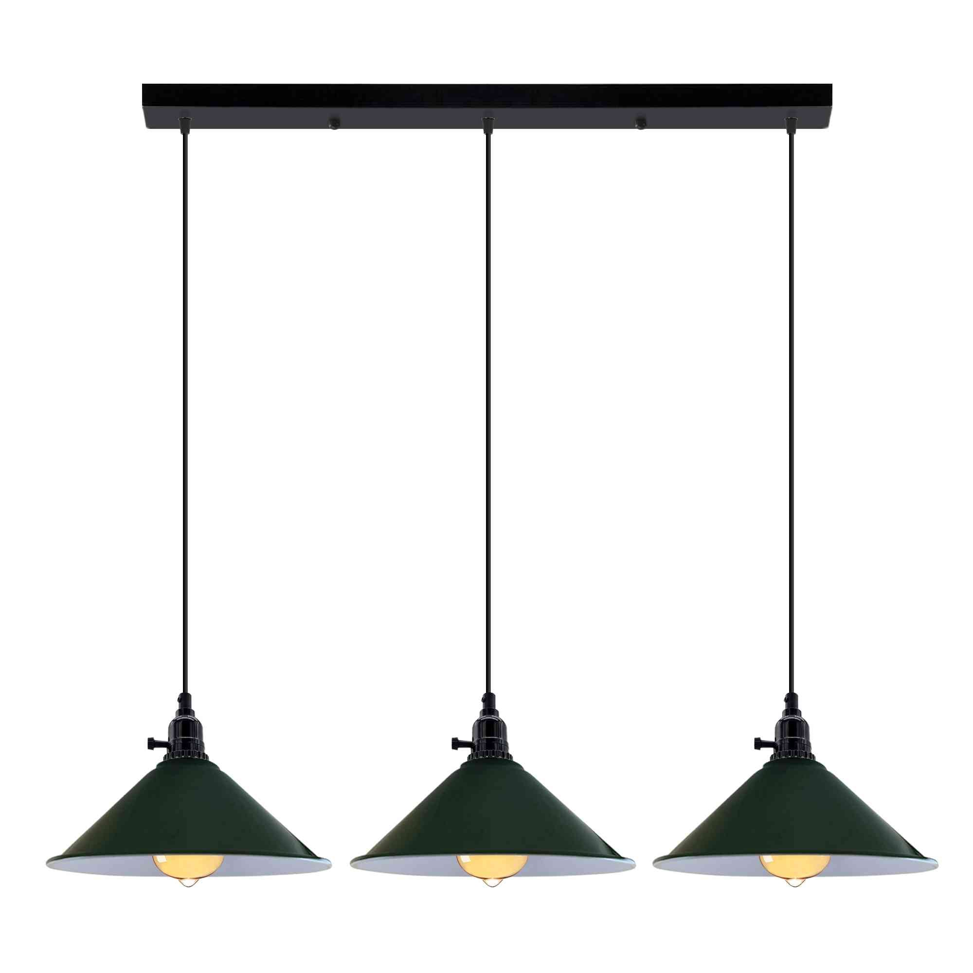 Kitchen Island 3 Light Pendant Light With Fluming Switch ~6187