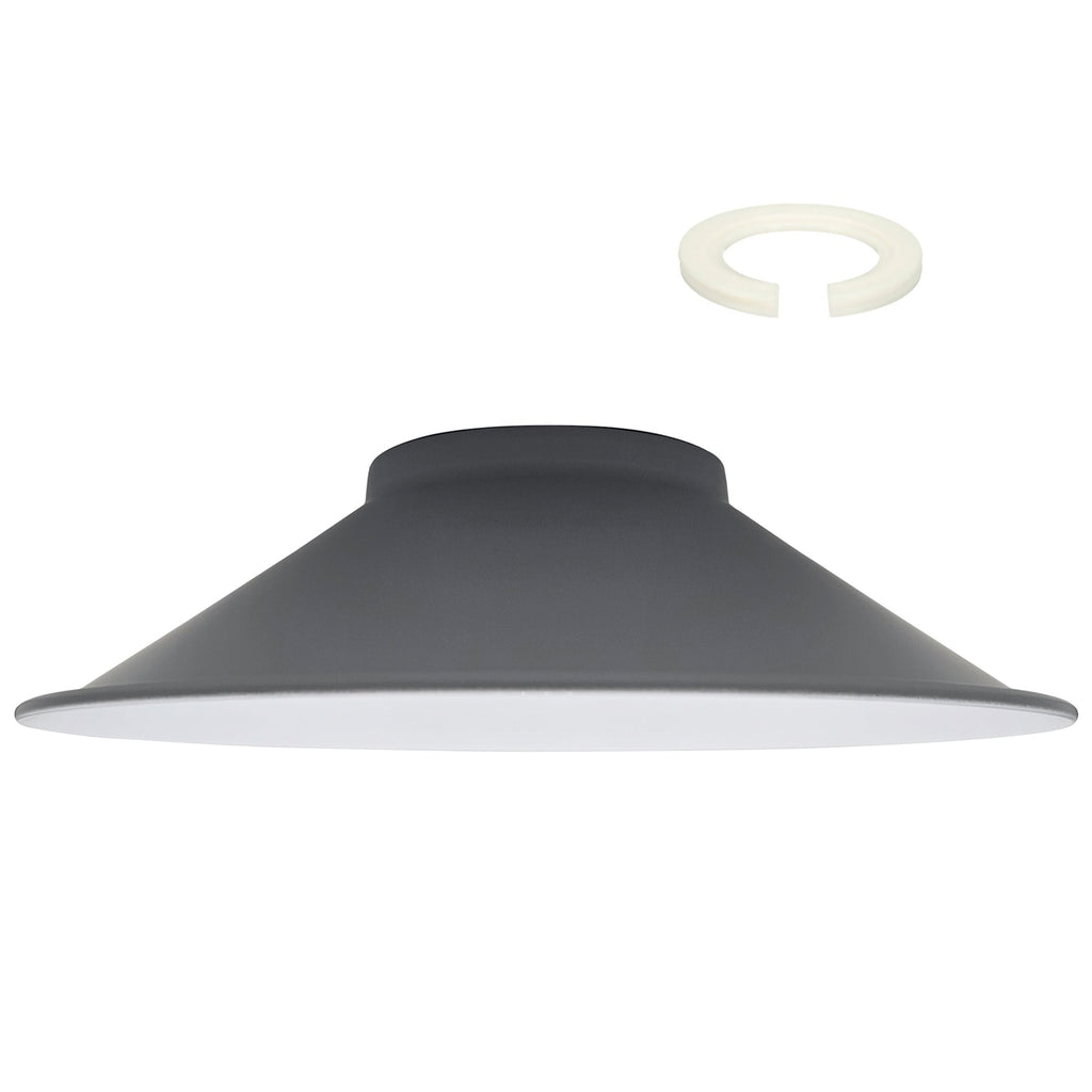 Easy Fit Retro Industrial Metal Cone Lamp Shade for Modern Interiors