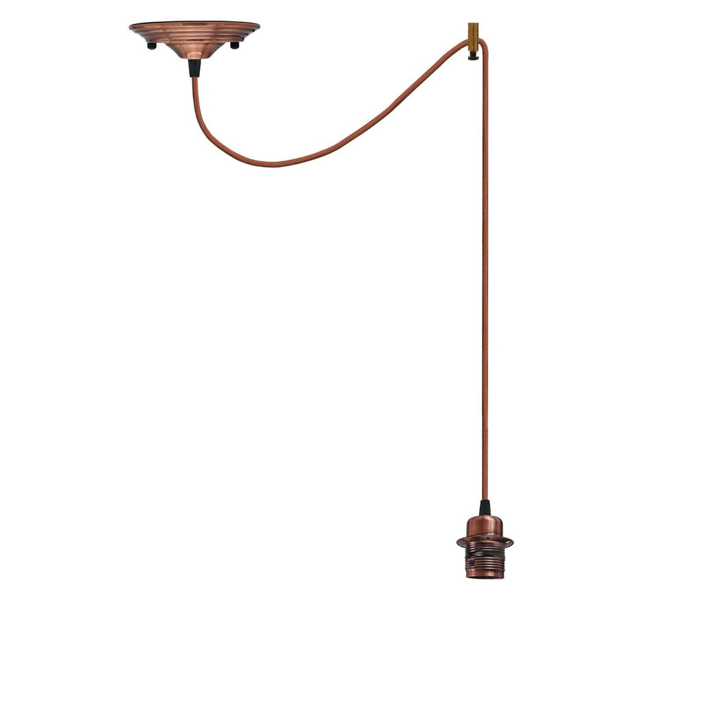 Industrial Hemp Rope E27 Modern Hanging Retro Lamp ~5768