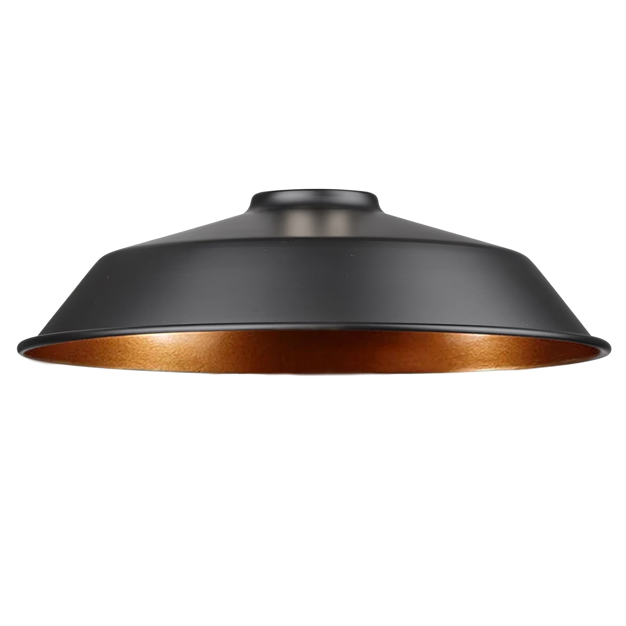 Black Gold Industrial Metal Ceiling Lamp Shade, Vintage Retro Easy-Fit