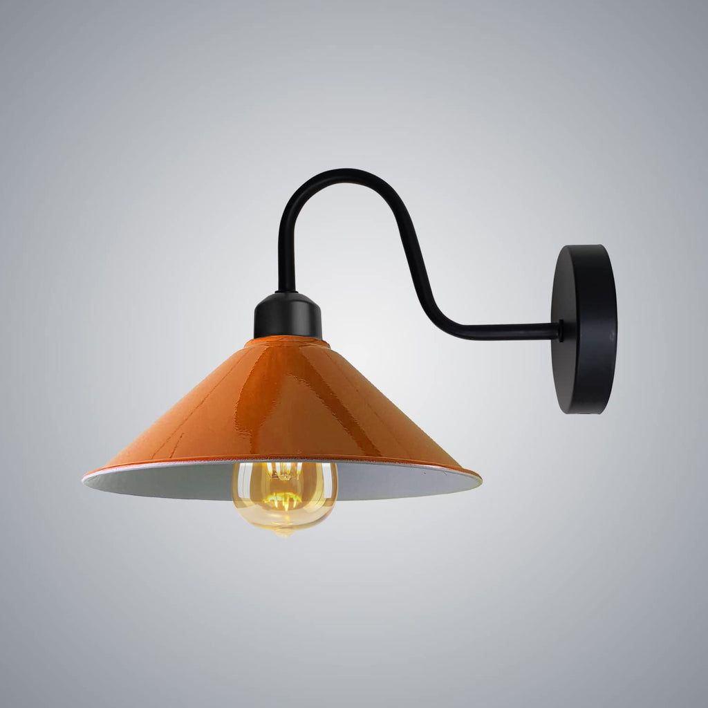 Vintage Industrial Swan Neck Wall Sconce E27 Retro Metal Light Fixture