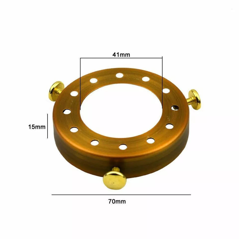 Stylish Metal Lamp Shade Caps for Pendant Light Holders, Multiple Colors & Packs