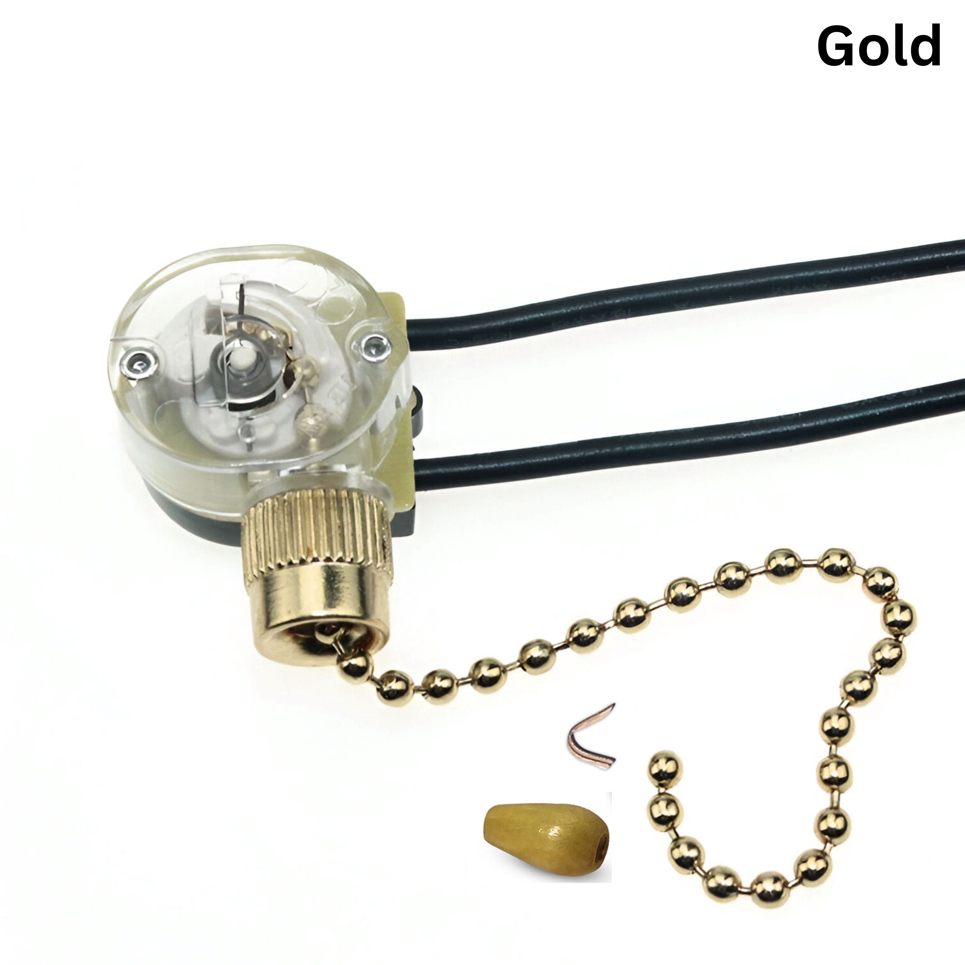 Universal Ceiling Fan Wall Lamp Pull Chain Cord Light Switch