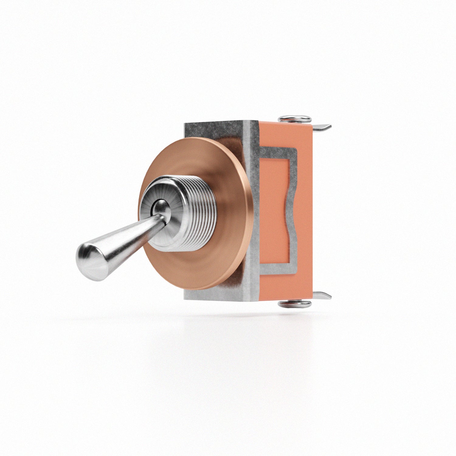 Toggle ON/OFF SPST Switch with 10mm hole plate ~ 6110