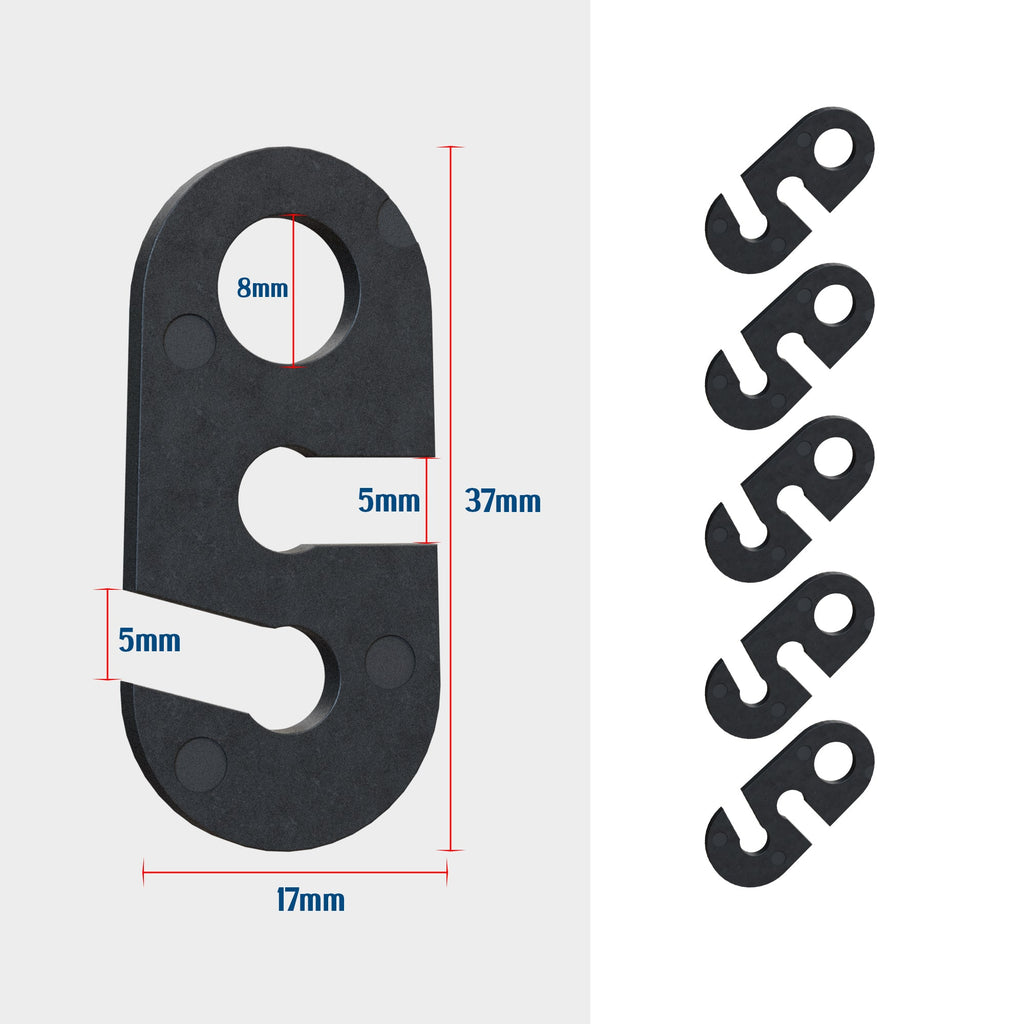 Pendant Light Cord S shape Hook Plastic 2 Holes - 6057