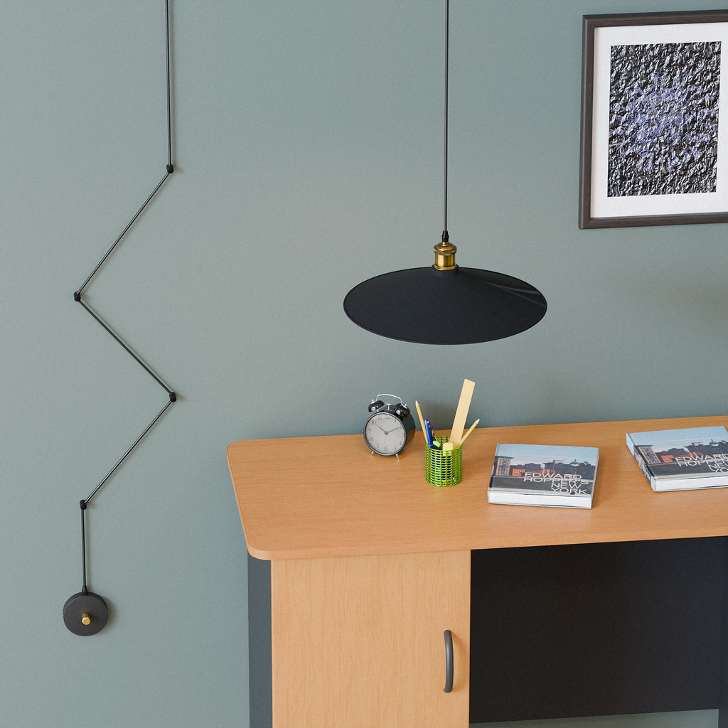 Modern Metal 4.5m Adjustable Wall Mounted E27 Pendant Lighting ~ 6237