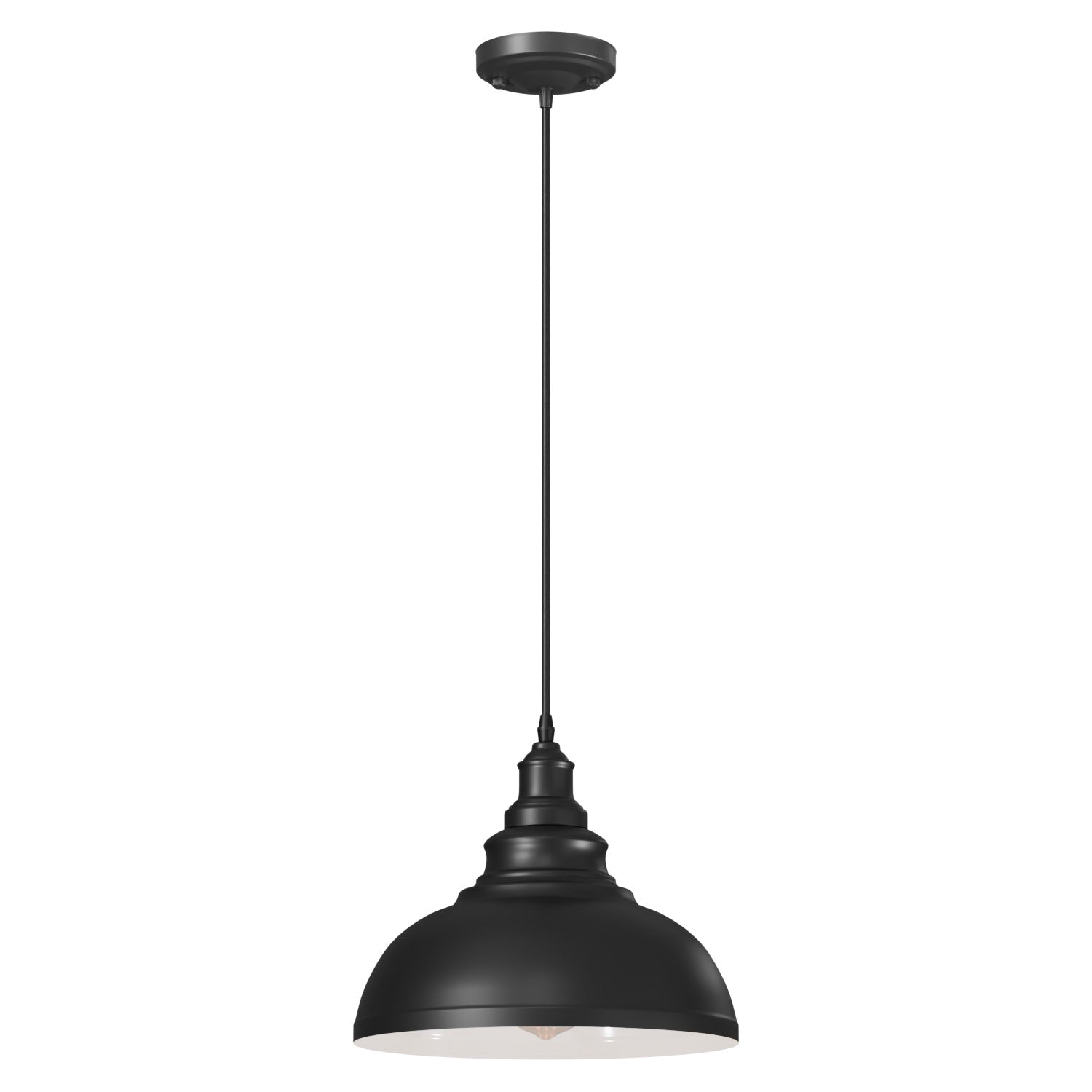 Vintage Metal Black Ceiling Hanging E27 95cm Adjustable Pendant Light ~6279