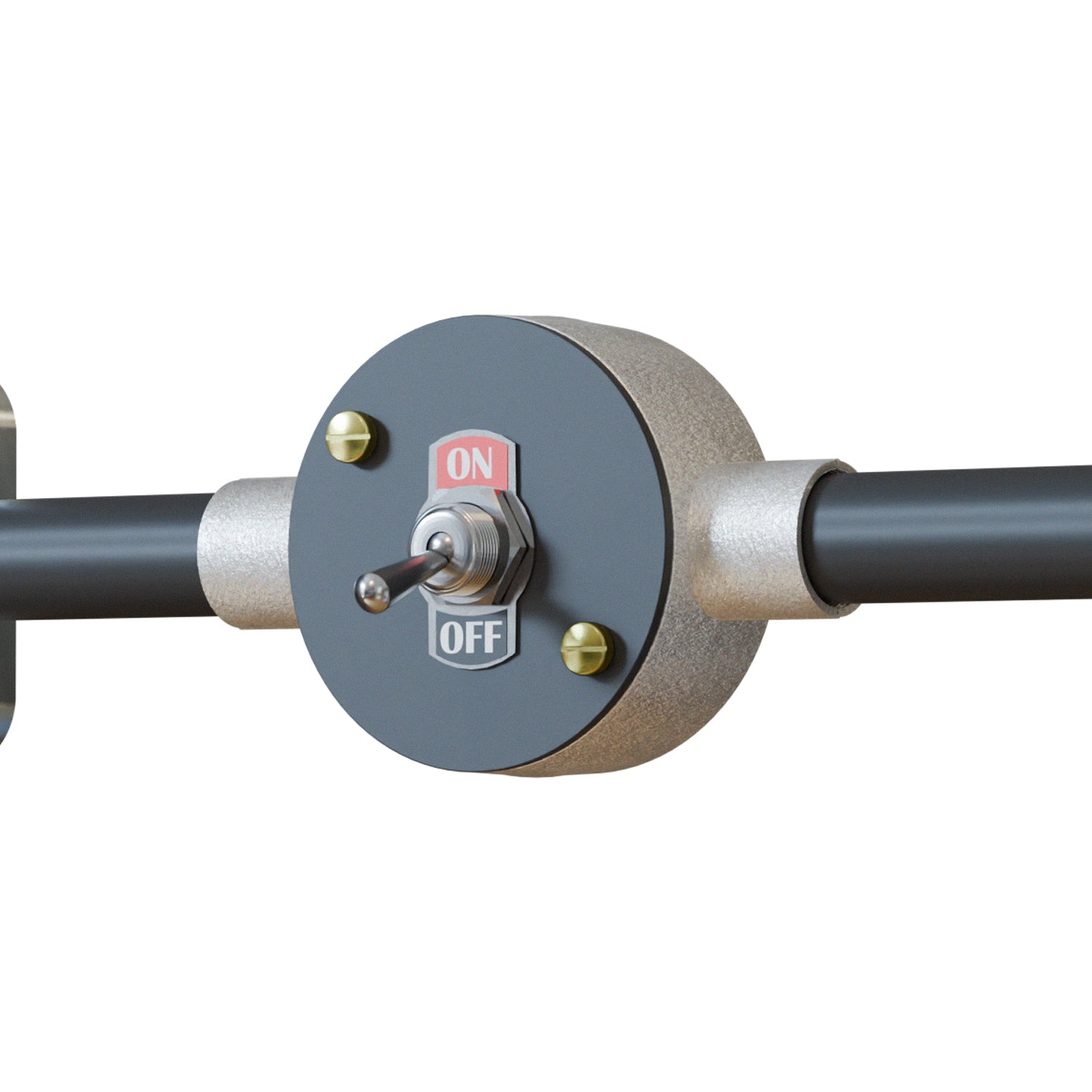 Toggle ON/OFF SPST Switch with 10mm hole plate ~ 6110