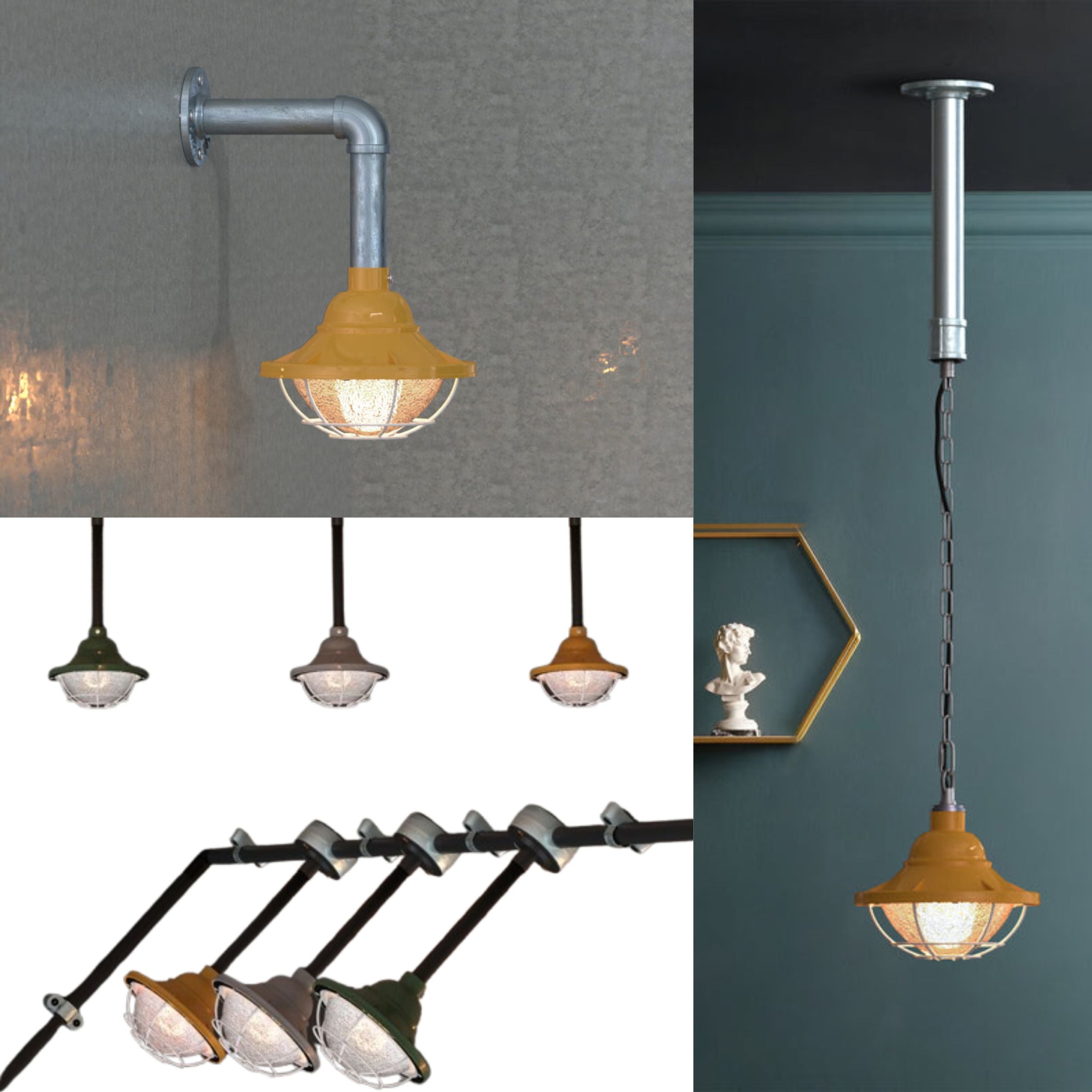 Industrial Metal Wire Cage Pendant Light Fixture - Urban Loft Style Lighting Solution