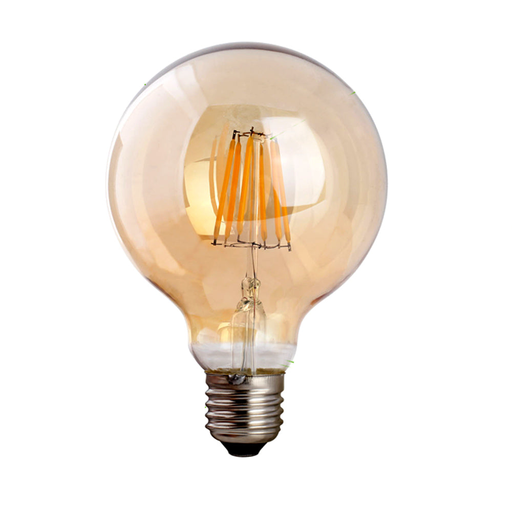 Vintage Dimmable LED Globe Light Bulb E27 Base Warm Amber Filament Style
