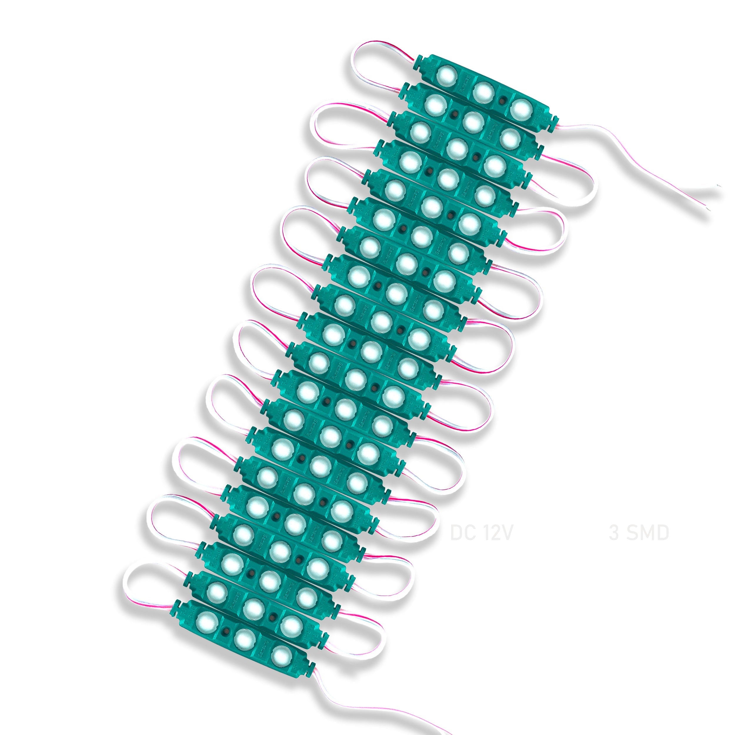 Super Bright Green 12V Waterproof IP67 LED Module Strip Lights