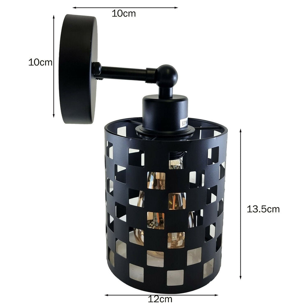 Modern Industrial Black Adjustable Arm Wall Light Fixtures Hallway ~1237