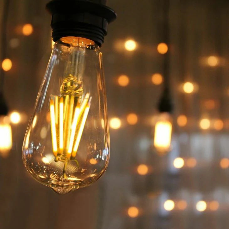 Vintage ST64 Squirrel Cage E27 LED Filament Light Bulb, Warm White, 4W