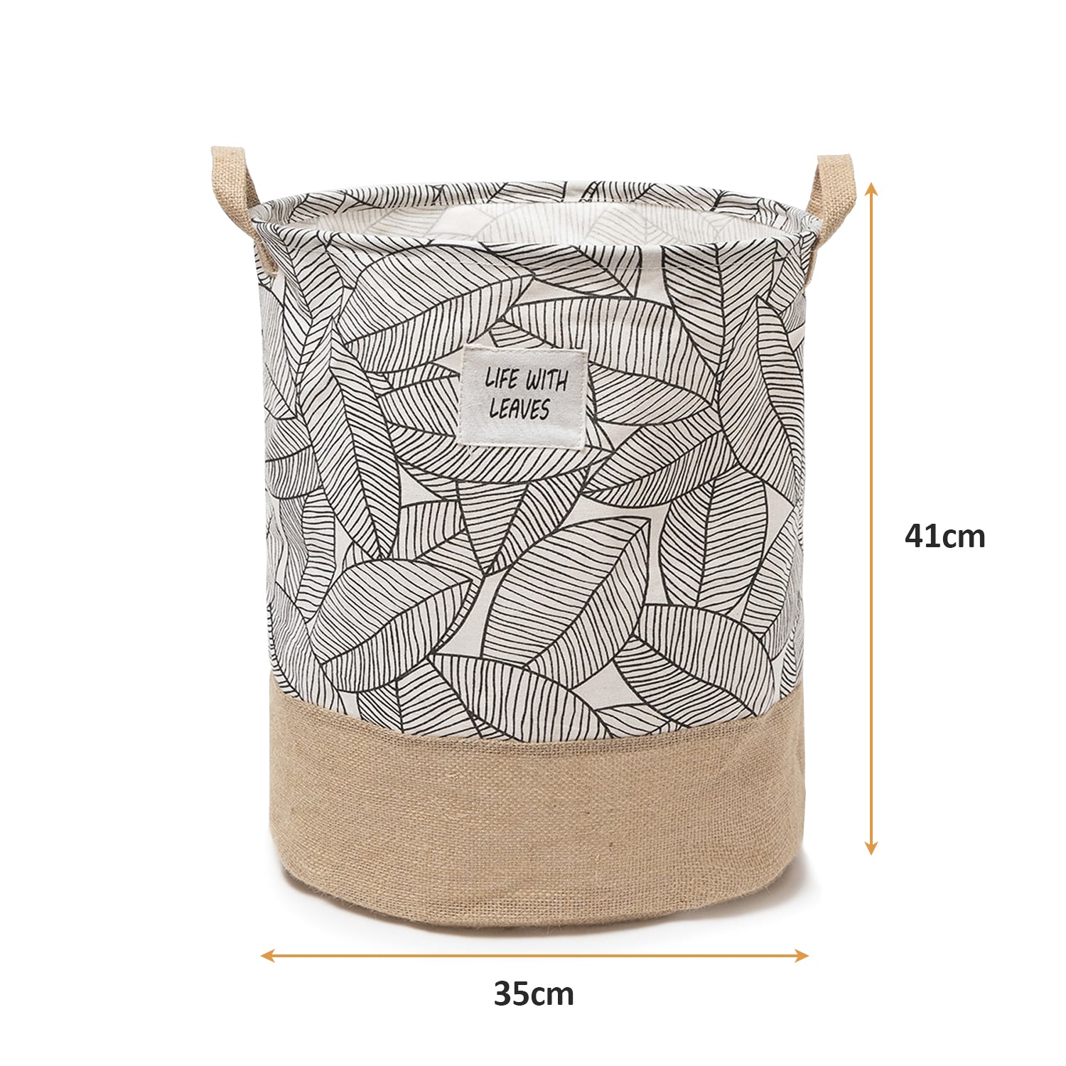 Foldable Leaves Design Laundry Basket Organizer for Dirty Clothes Storage