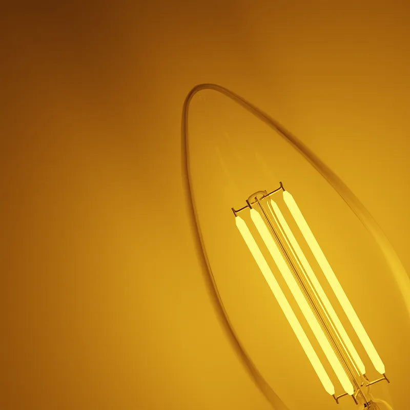 Energy-Efficient B22 LED Filament Candle Bulbs, Warm/Cool White, Long Lifespan