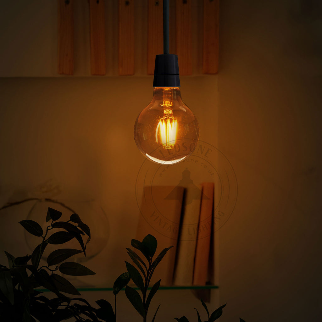 3-Pack Vintage Dimmable E27 G95 LED Filament Bulbs 4W Warm White