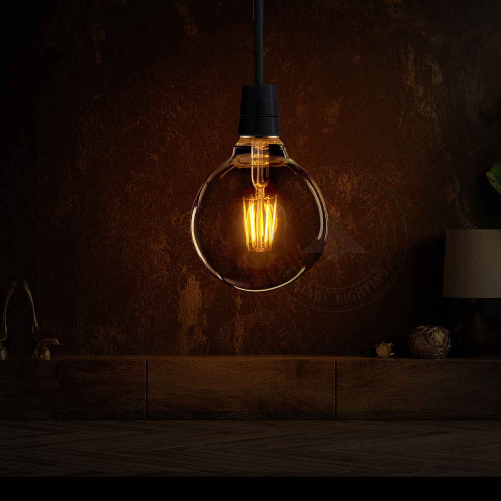 6-Pack G95 8W Dimmable E27 LED Globe Filament Bulbs, Warm White