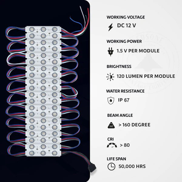 Cool White IP67 Waterproof 12V LED Injection Module Strip Light Flexible Lighting