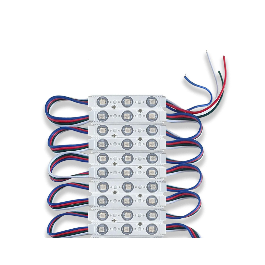 Vibrant 12V RGB LED Module Lights - IP67 Waterproof, Bright SMD Decorative Lighting Strip