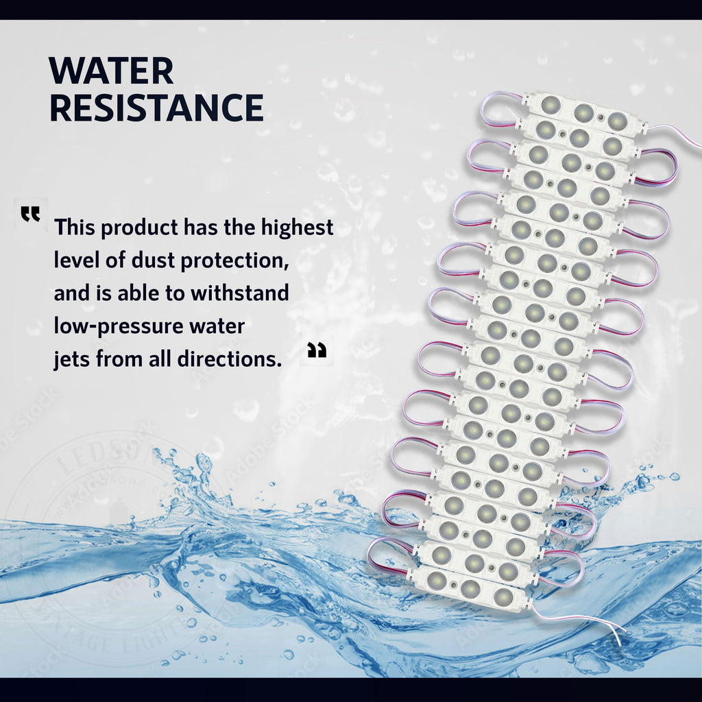 Warm White 12v Led Waterproof Modules IP67 Outdoor ~ 5677