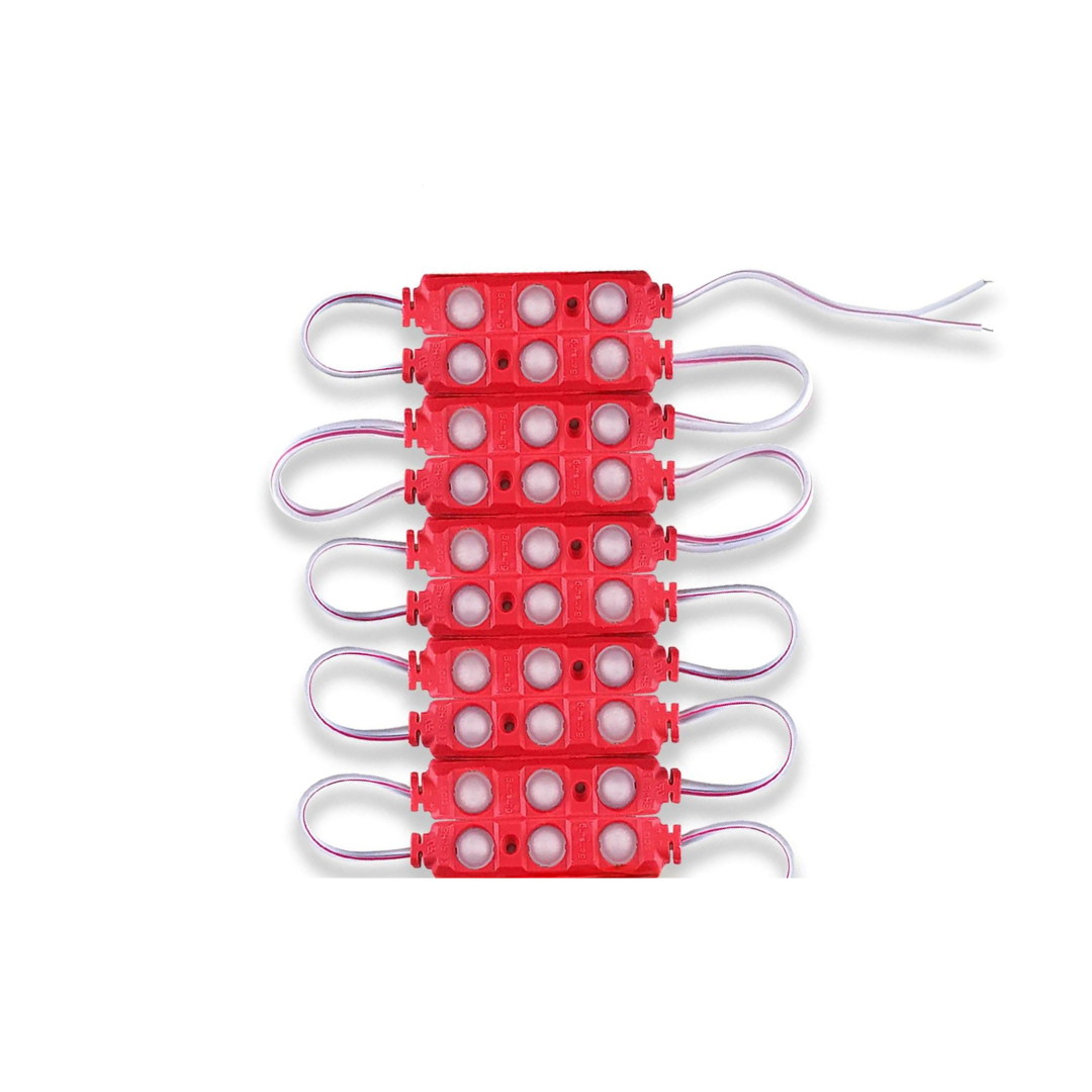 IP67 Waterproof 12V Red LED Module Light - Bright SMD Injection Strip Lighting