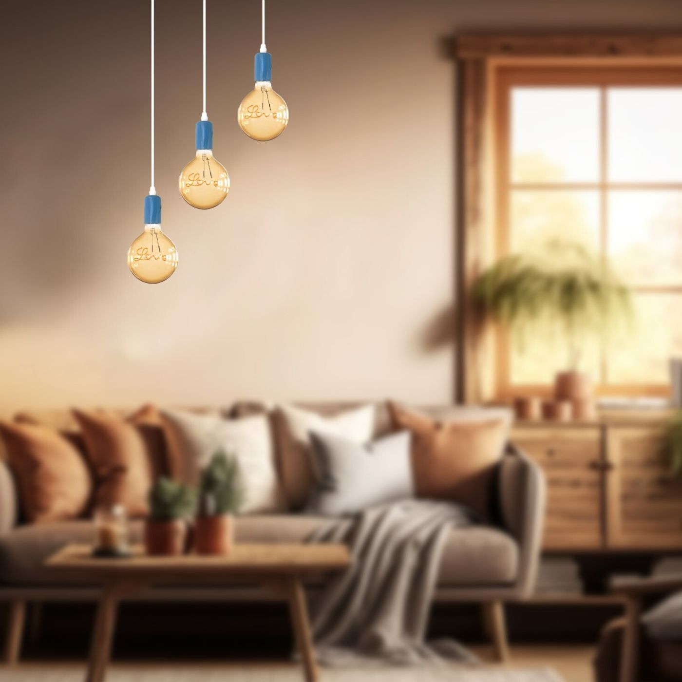 Vintage E27 Decorative Pendant Light Bulb Holder, 37-inch Adjustable Cable