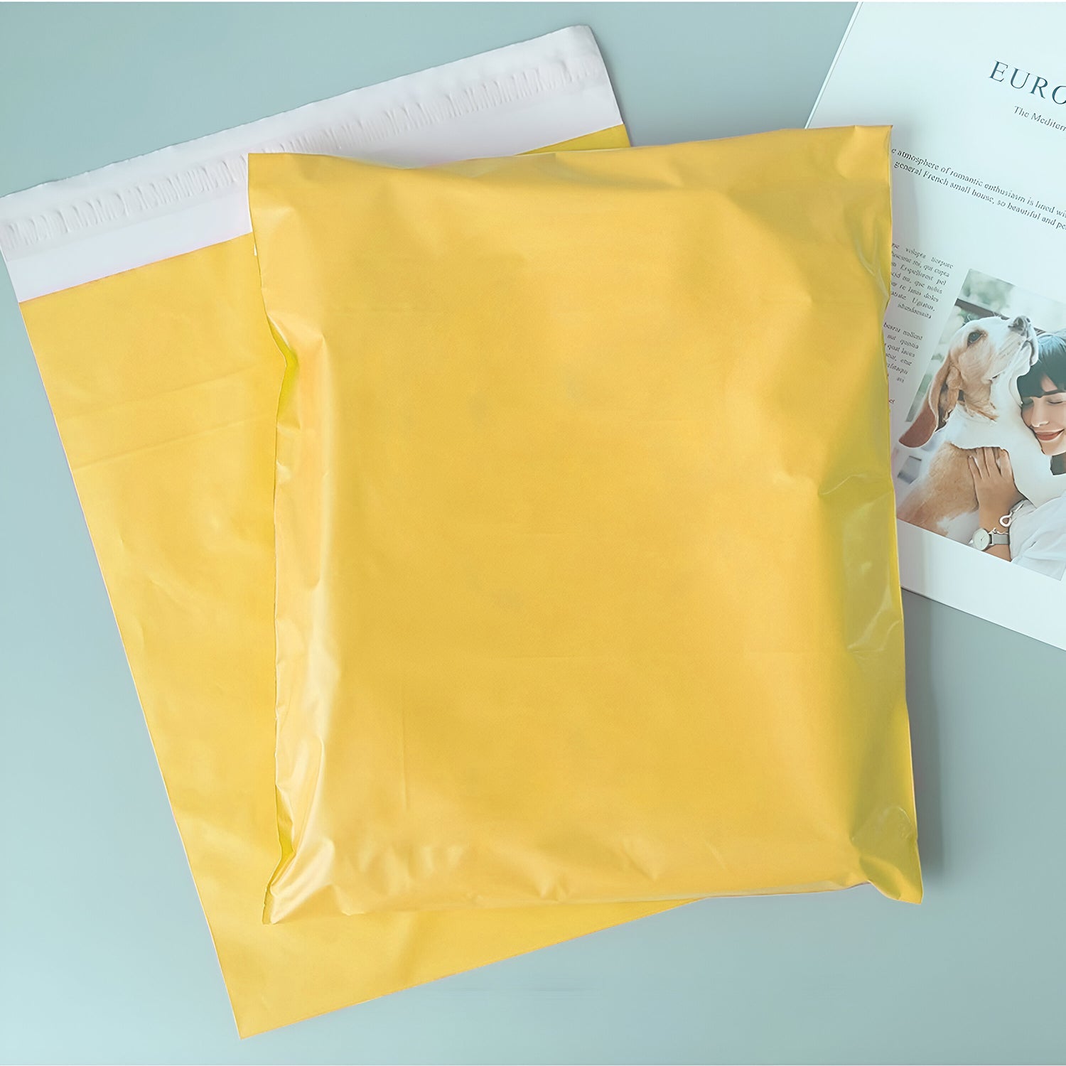 Durable Polyethylene Self-Adhesive Mailing Bags for Royal Mail Shipping, 12.6x17.7 Inches