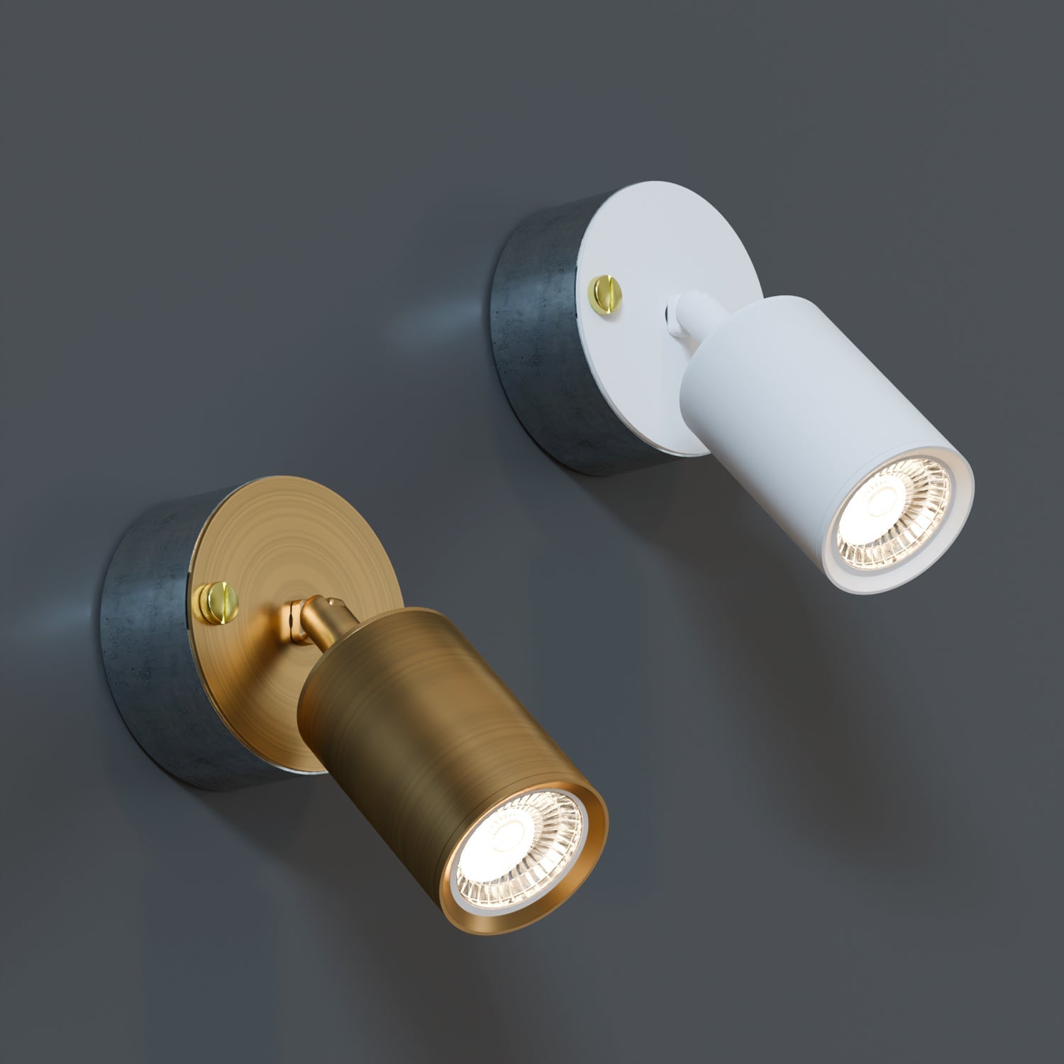 Adjustable Metal GU10 Wall Spotlight for 20mm Conduit System Industrial Lighting