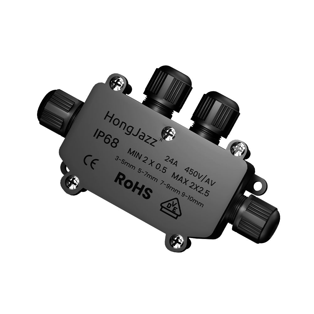 IP68 Waterproof Outdoor Electrical Cable Wire Connector Junction Box