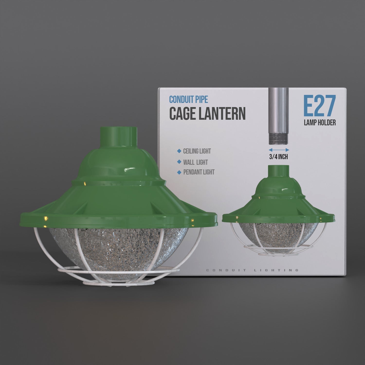 Industrial Metal Wire Cage Pendant Light Fixture - Urban Loft Style Lighting Solution