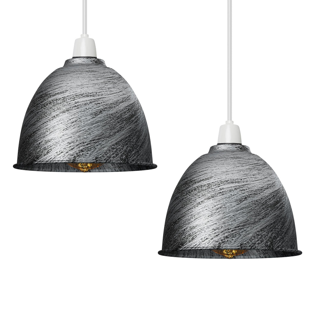 Easy Fit Metal Dome Pendant Lampshade Industrial Style for Ceiling Lights