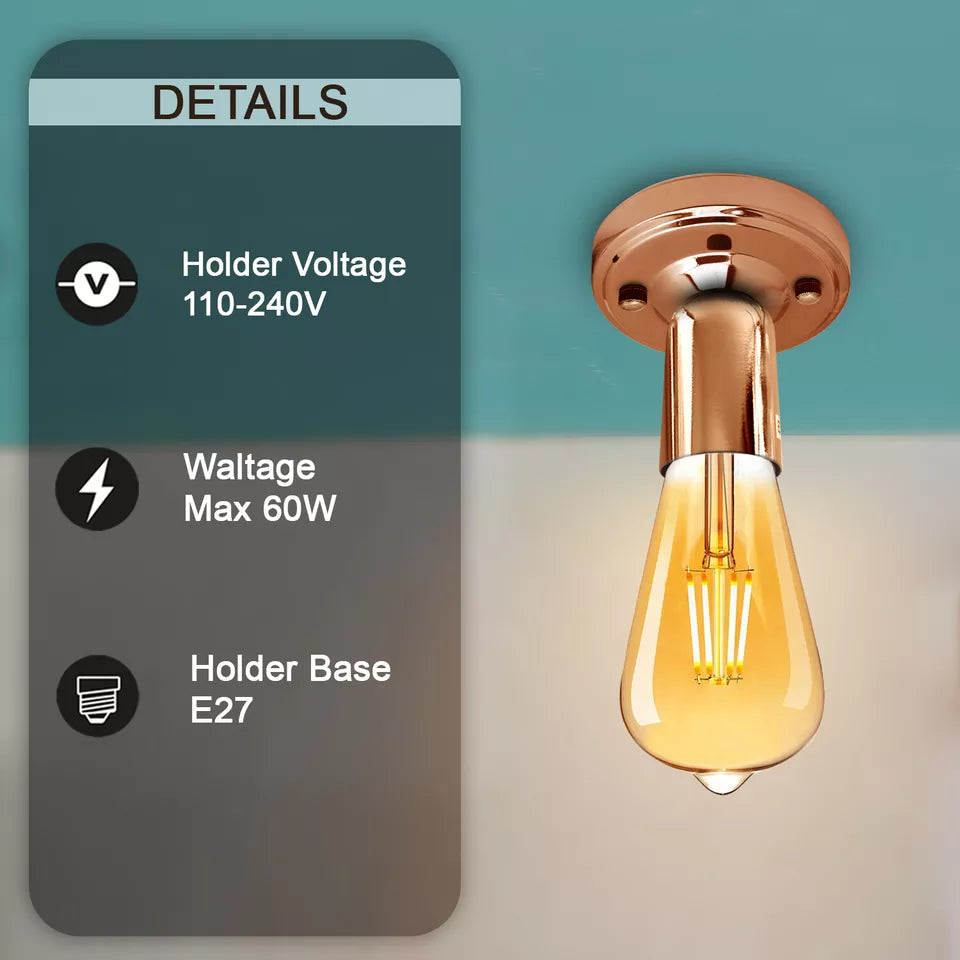 Ceiling Light Retro Industrial Flush Mount Ceiling Lamp ~ 5684