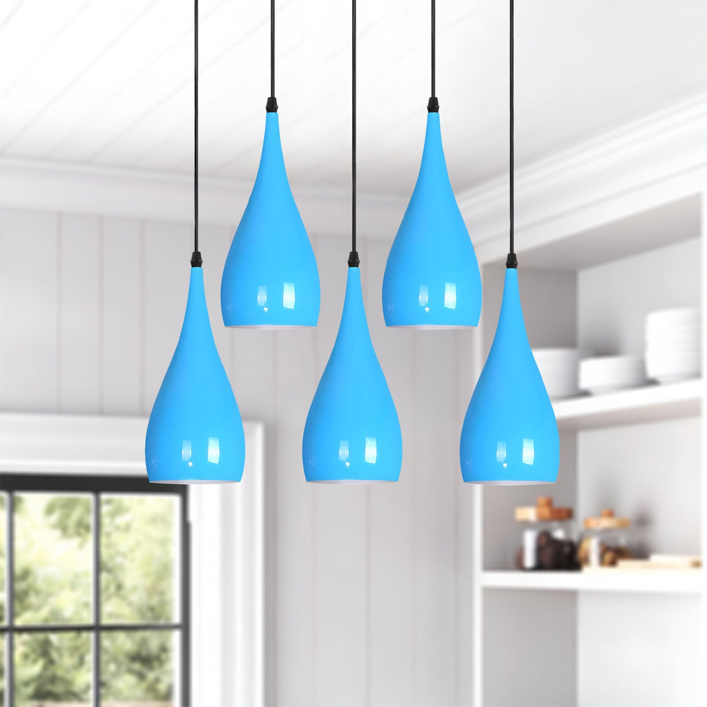 5 Way Ceiling Pendant Light Industrial Hanging Lamp ~6108