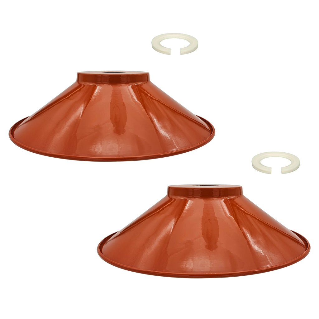Easy Fit Retro Industrial Metal Cone Lamp Shade for Modern Interiors