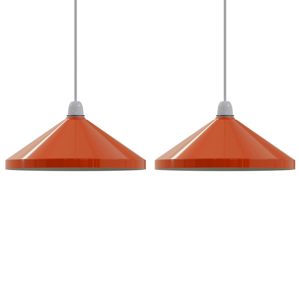 Vintage Industrial Metal Cone Pendant Lamp Shade - Easy Fit & Stylish Home Lighting