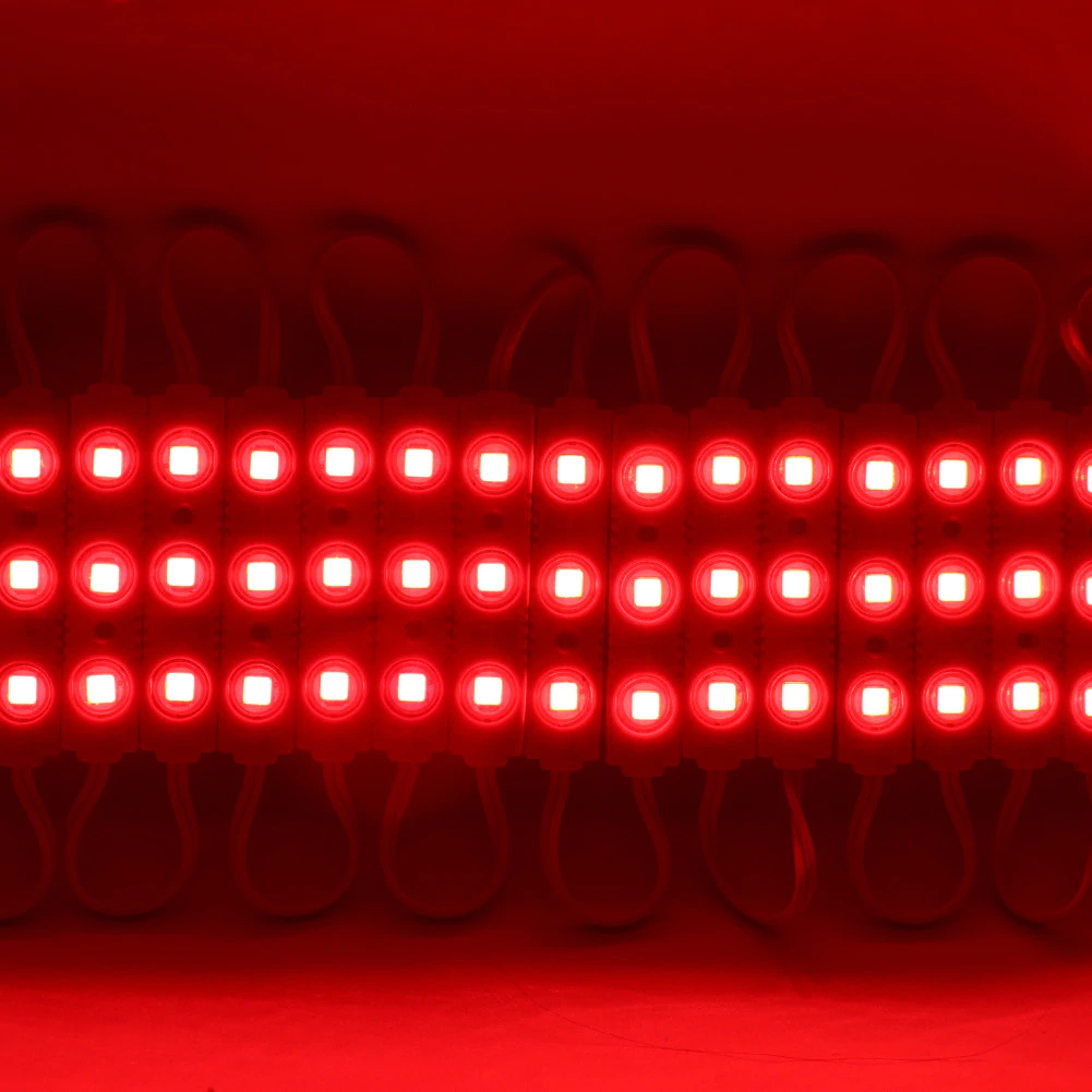 IP67 Waterproof 12V Red LED Module Light - Bright SMD Injection Strip Lighting